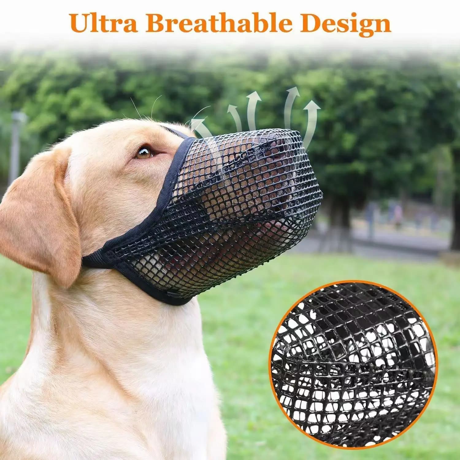 2026 NEW Dog Mouth Cover Mesh Large Dog Breathable Mesh Anti-eating Barking Golden Retriever Mouth Cage Bite-proof Pet Mask