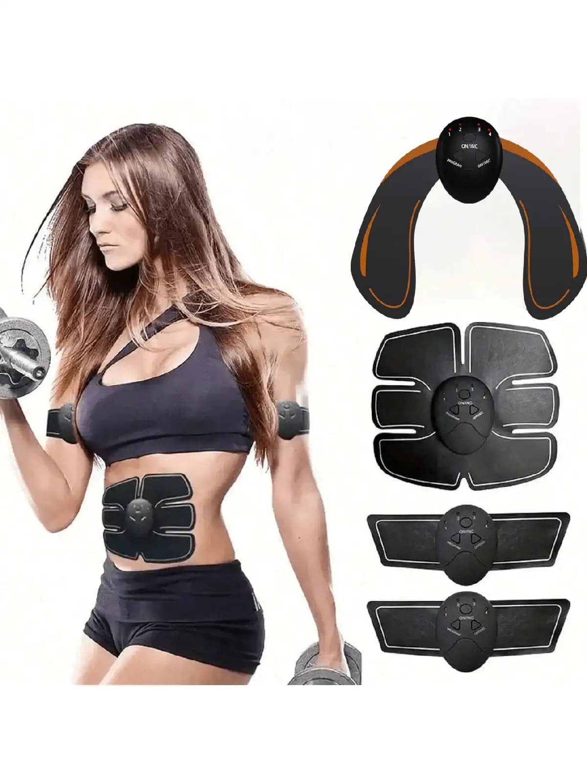 Battery EMS Hip Muscle Stimulator Fitness Weightlifting Hip Abdominal Arm Leg Trainer Massage