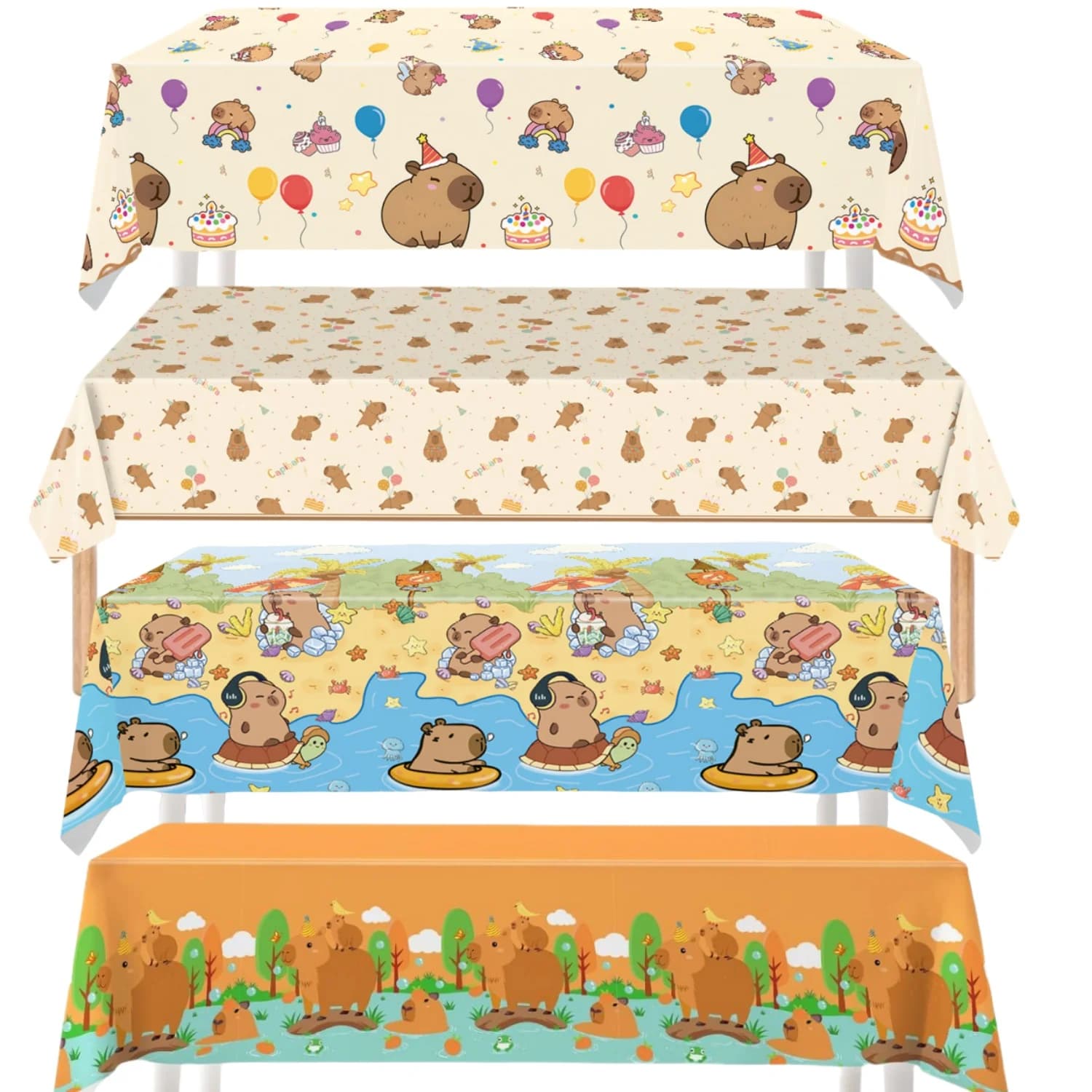 Capybara Birthday Tableclo Birthday Fecoration Capybara Table Cloth Table Cover Baby Shower Capybara Birthday Girl Party Favors