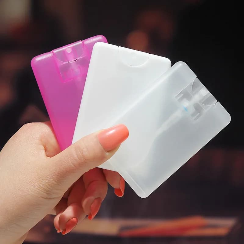 1Pcs 20ml Carded Perfume Dispenser Bottle Push Spray Empty Bottle Refillable Oral Portable Empty Bottle Toner Alcohol Essentials