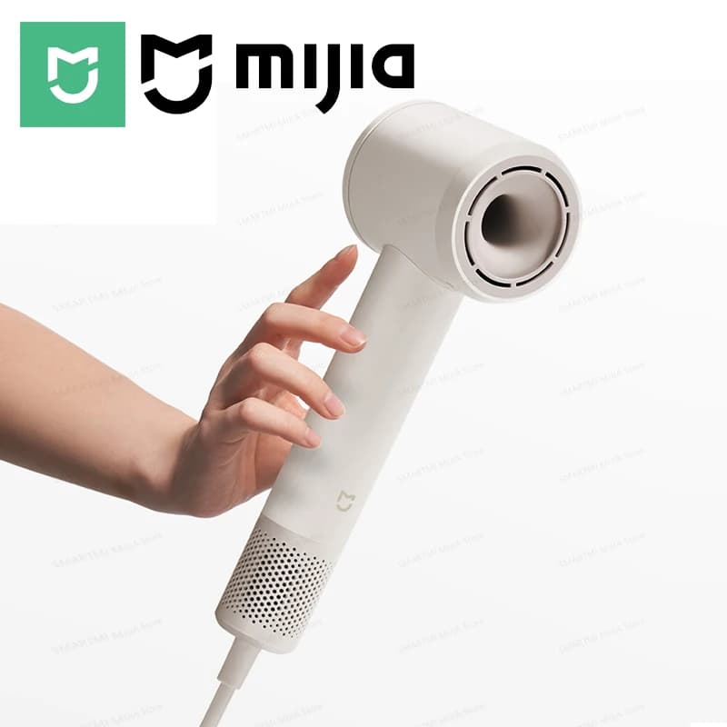 New MIJIA High-Speed Hair Dryer,110000rpm,62m/s Powerful airflow,8 Airflow Mode,347g 4 Color,CN Version With Adapter 220V