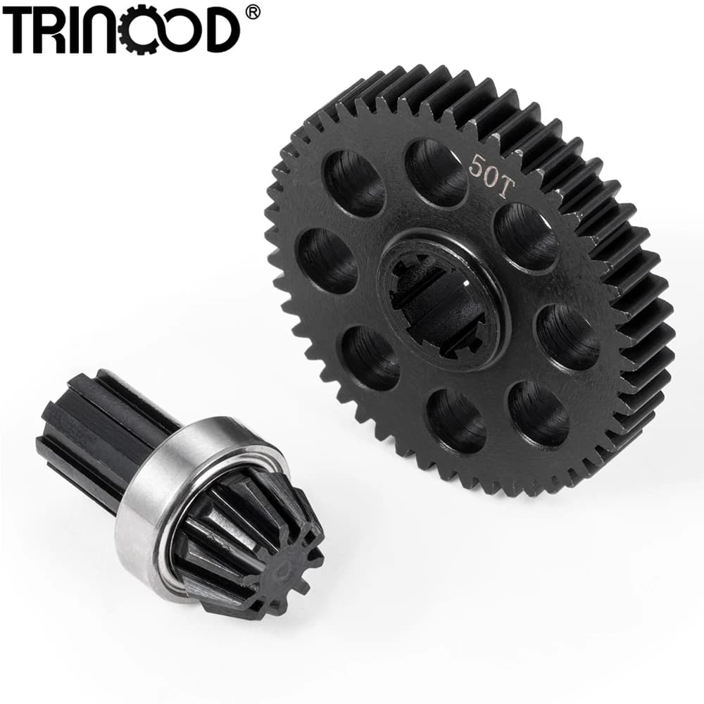TRINOOD Steel 50T Gear Assembly Differential Drive Gear for MJX Hyper Go 1/14 14210 14302 1/16 16207 16208 H16 H16PL H16DR Parts