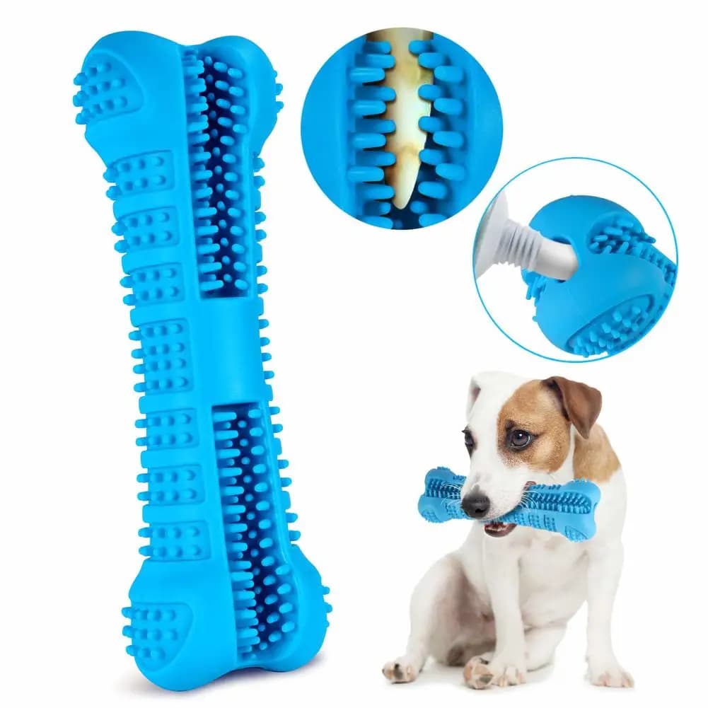 Soft Rubber Dog Toothbrushes Puppy Toys Dog Brush Stick 360 Degree Teeth Cleaning Toothpaste for Small Dogs Pet Toothbrush