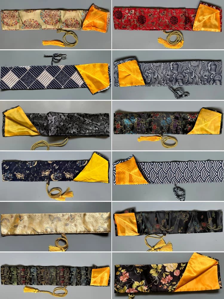 Synthetic Silk Sword Bag Carrying Case for Japanese Samurai Katana Wakizashi Holder Multiple Colors Choice Brand New