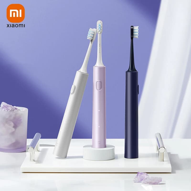Xiaomi MIJIA Sonic Electric Toothbrush Set T302 4 Brush Heads IPX8 Waterproof Wireless Chraging Electronic Tooth Brush