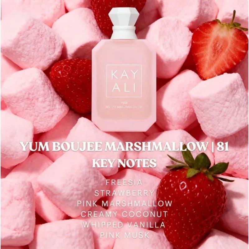 KAYALI 100ml Eau De Parfum 81 Yum Boujee Marshmallow and 28 Vanilla Premium Original Arabic Perfume for Men and Women