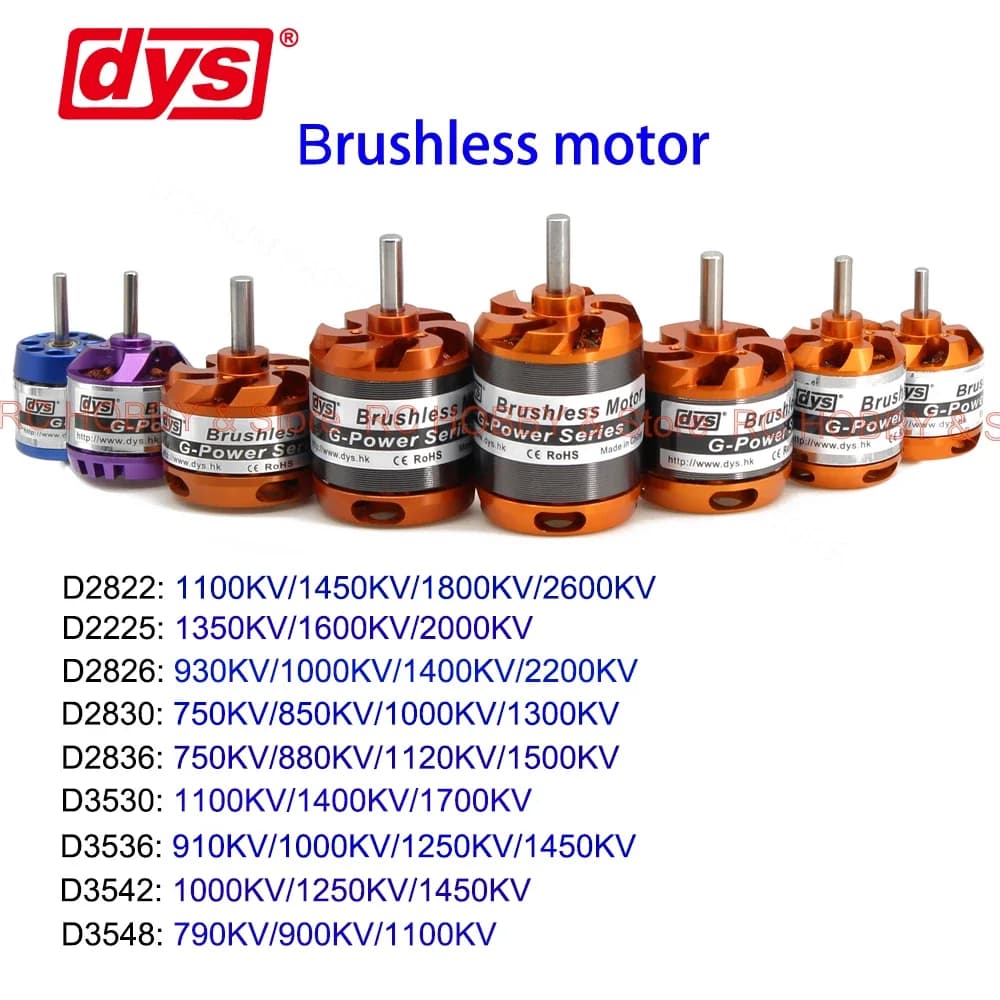 DYS 2225 2822 2212 2830 2836 3530 3536 3542 3548 Brushless Motor For Fixed-wing/MultiCopter/QuadCopter/Multi-axis aircraft