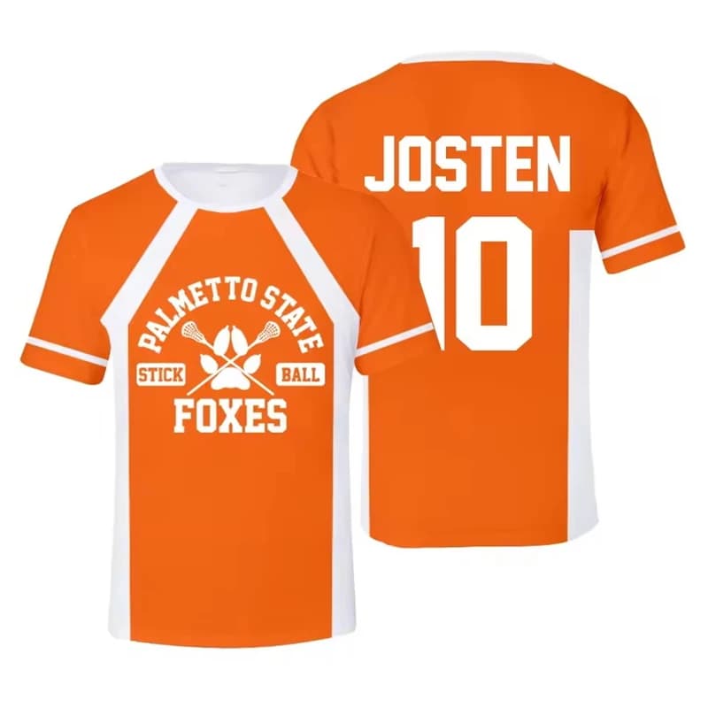 New The Foxhole Court Palmetto State Foxes Hockey Jersey Cosplay WILDS MINYARD 3D T-shirt Anime Cartoon Clothes Kids Tees Tops