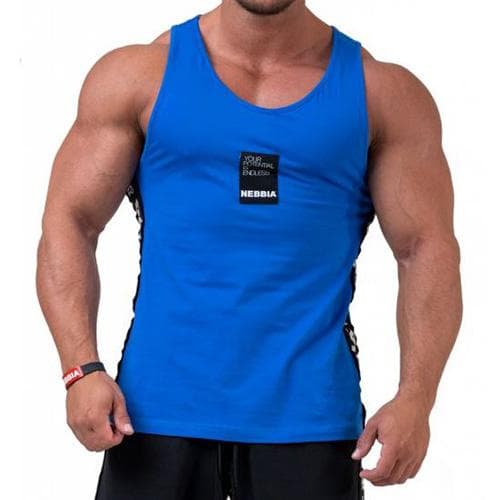 Pánské tílko Nebbia Tank Top “Your potential is endless.” M Modrá