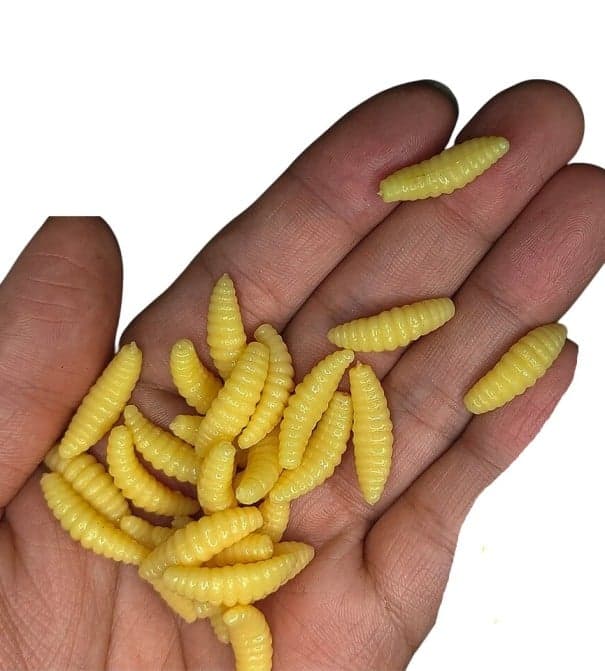Umělá nástraha 2 cm 100 ks žlutá