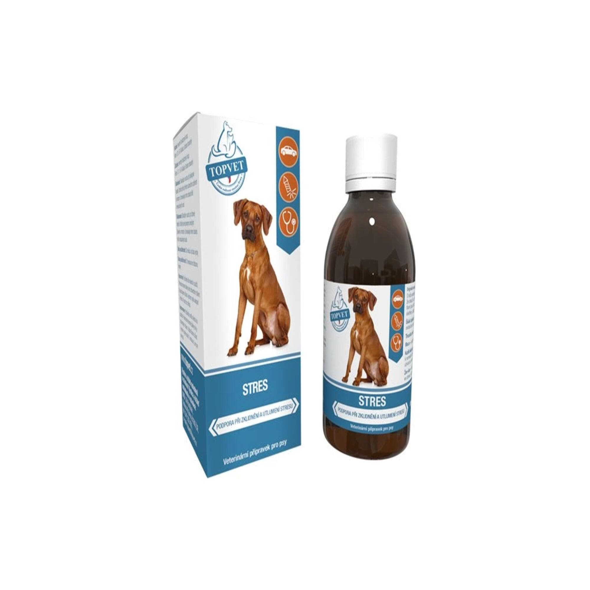TOPVET Sirup stres pro psy 200 ml