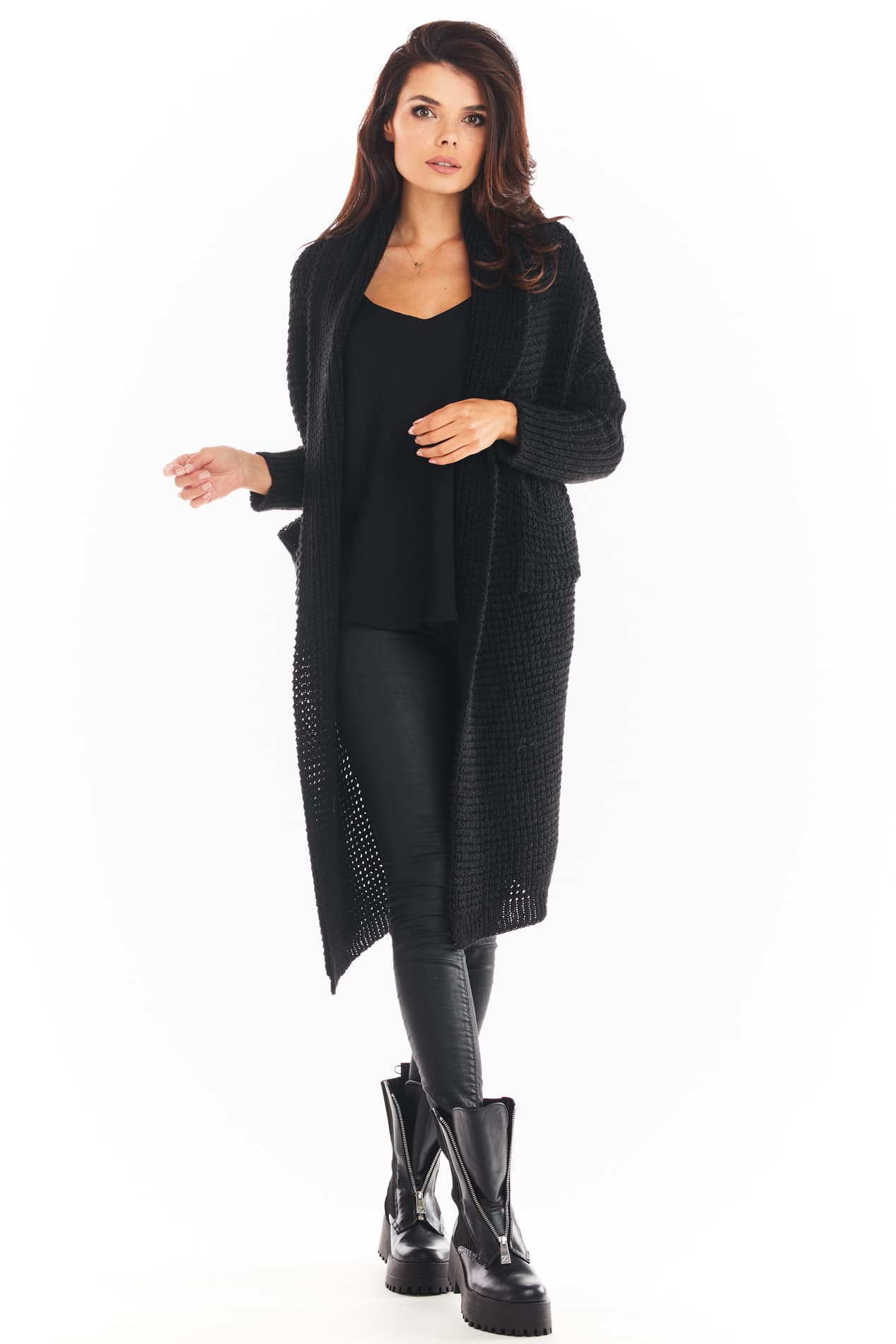 Awama Woman's Sweater A391 Black