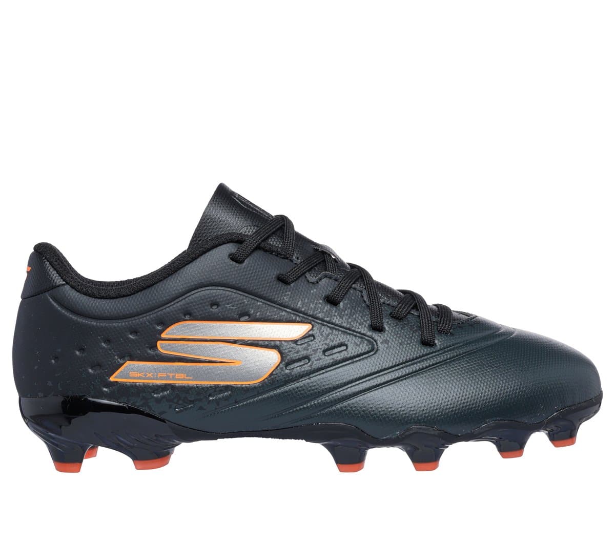 Skechers Razor 1.5 Jr Youth FG Shoes v Černá/Oranžový, Velikost 37