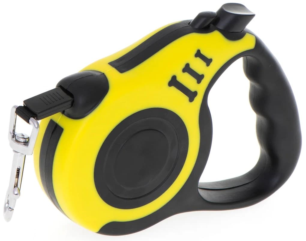 IK Automatické vodítko pro psy do 8 kg, 3m žluté