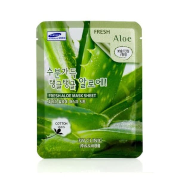 3W Clinic - Fresh Aloe Mask Sheet - 1ks