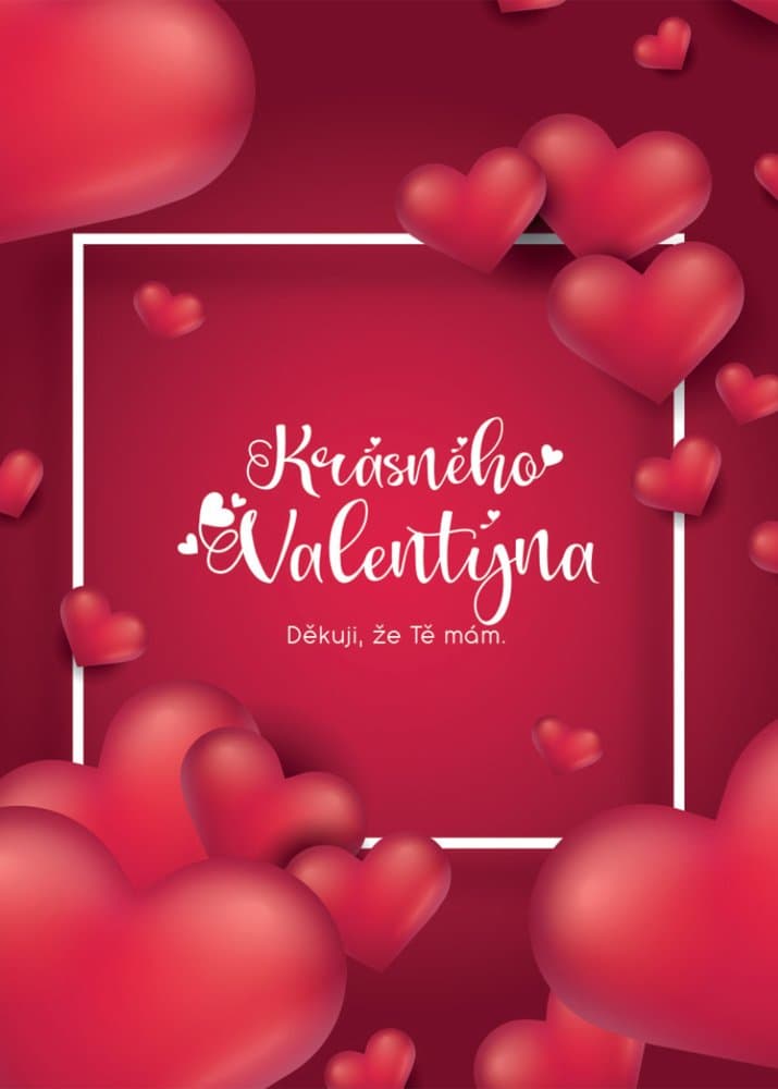 Dárkové přání k Valentýnu