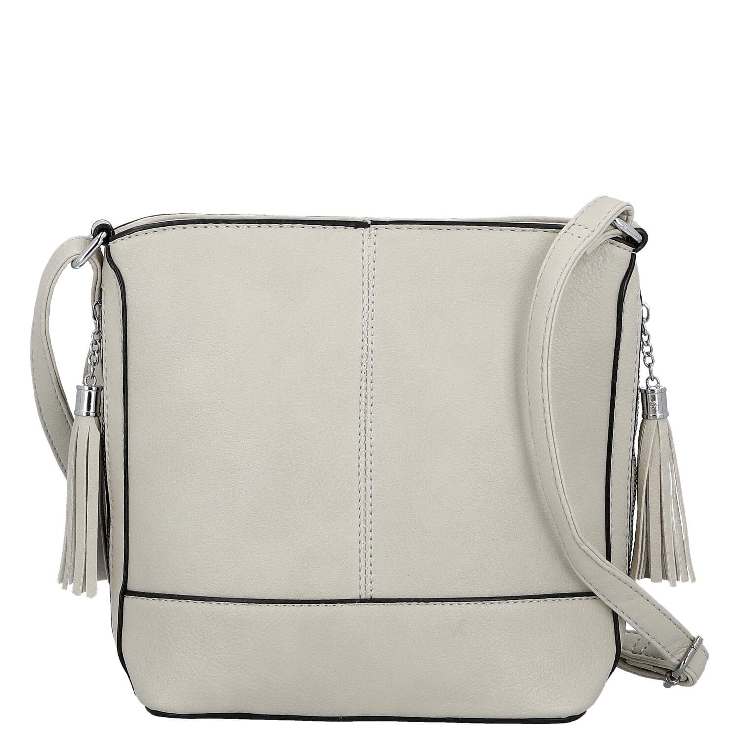 Trendy dámská koženková crossbody kabelka Lída, šedá