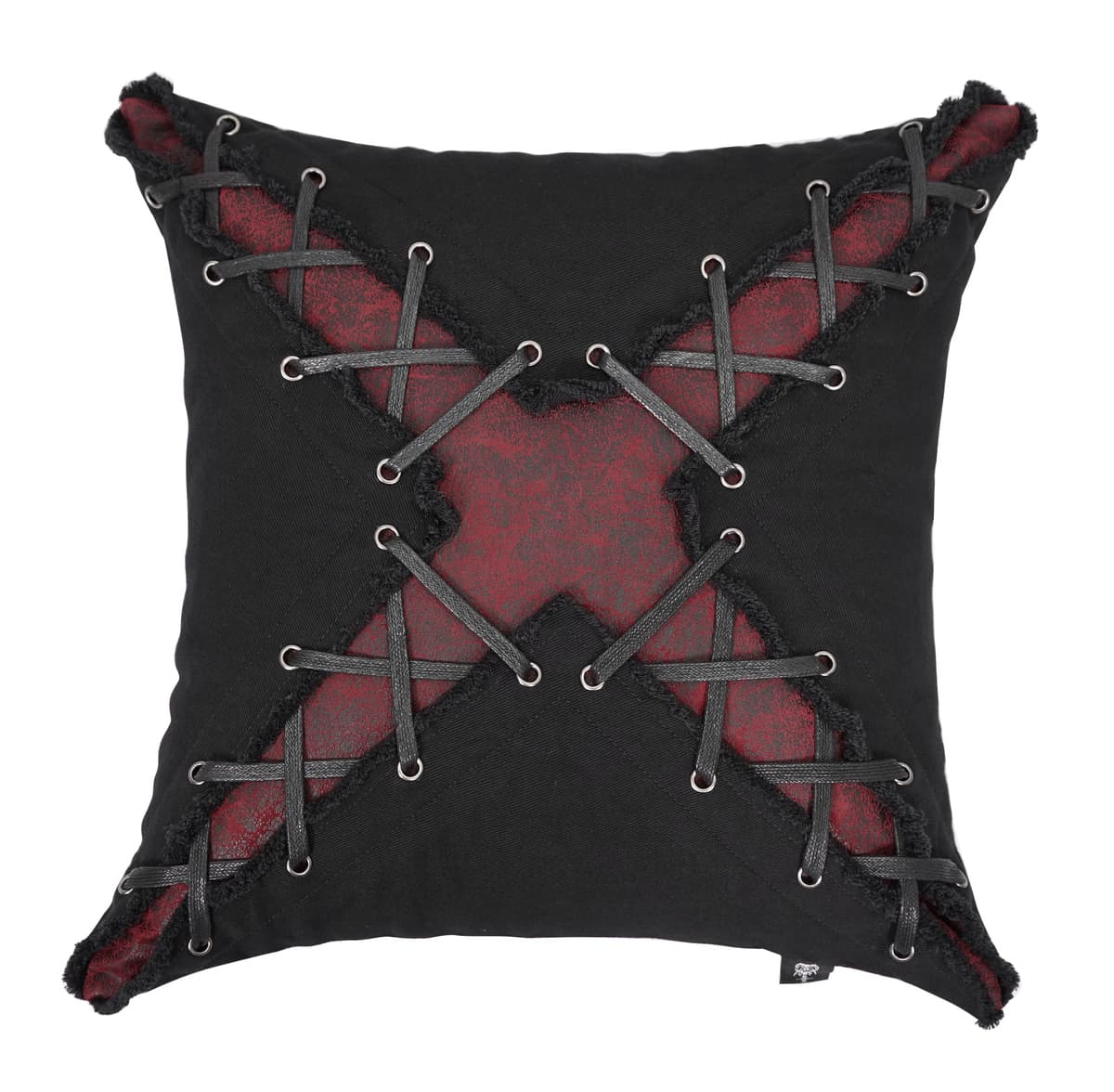 polštář DEVIL FASHION - Punk Black and Red