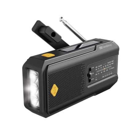 Sandberg Surviovor All-in-1 2000 mAh, FM/AM rádio s dalšími funkcemi, černá, 421-04