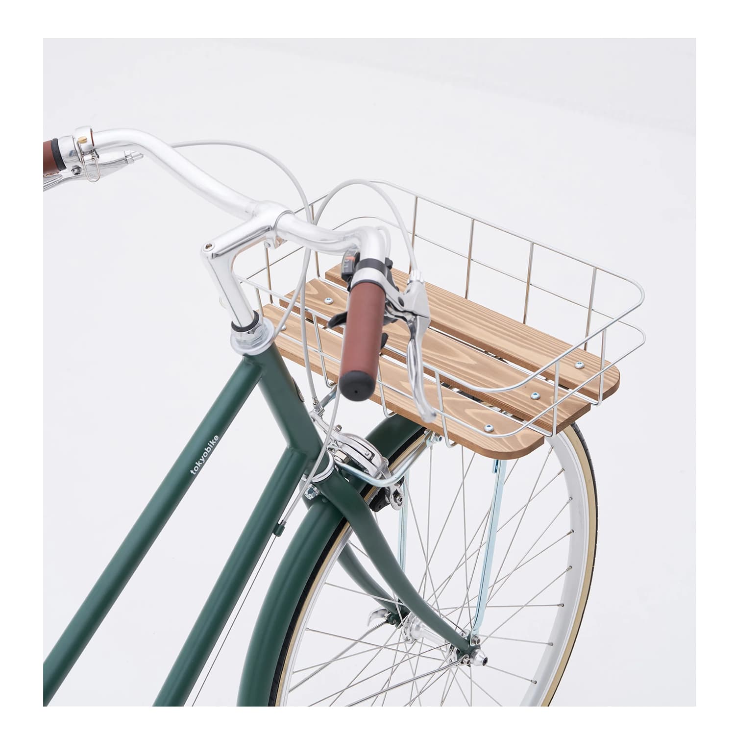Přední dřevený košík Tokyobike hluboký