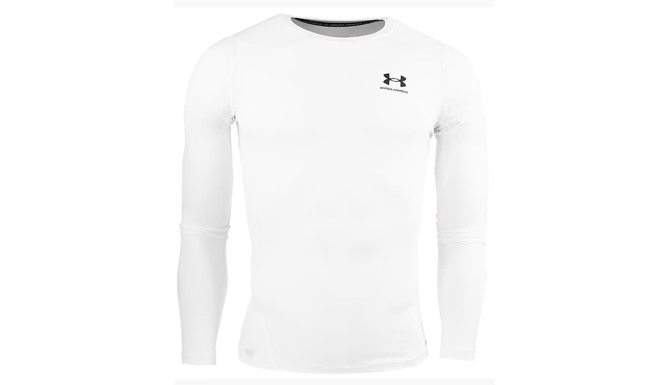 Under Armour HG Armour Comp LS White Muži - Spodní prádlo Under Armour - Bílá - 1361524-100-XL - Size: XL