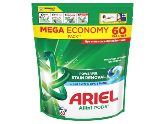 Ariel Allin1 PODS Mountain Spring Universal kapsle na praní 60 PD