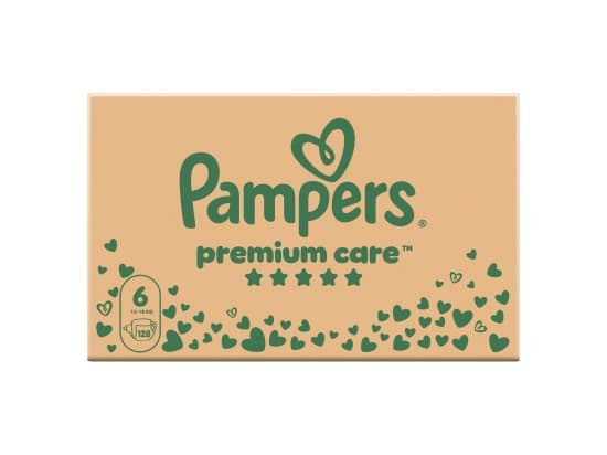 Pampers Premium Care Velikost 6, 13kg-18kg, 128 ks