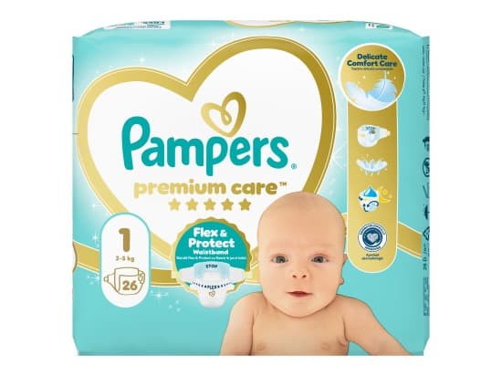 Pampers Premium Care, vel. 1, 26 ks