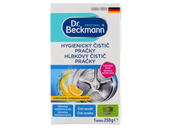 Dr. Beckmann Hygienický čistič pračky svěží citron 250g