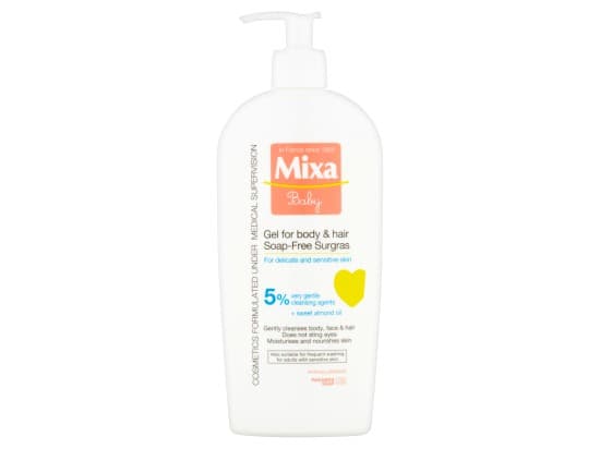 MIXA Baby vyživující mycí gel a šampon pro děti na tělo a vlásky 400ml