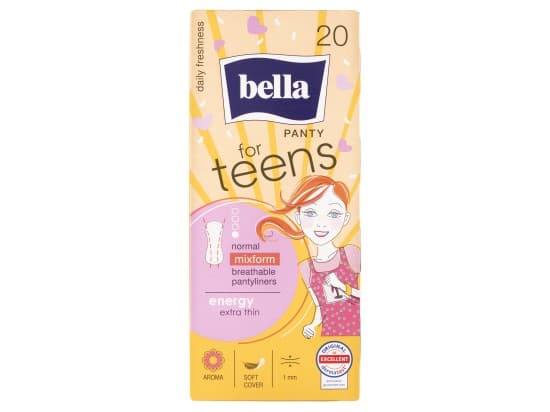 Bella For Teens Panty Energy ultratenké slipové vložky 20 ks