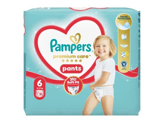 Pampers Premium Care Pants, vel. 6, 31 ks
