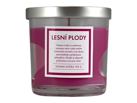 Q-Home vonná svíčka lesní plody 195g s víčkem