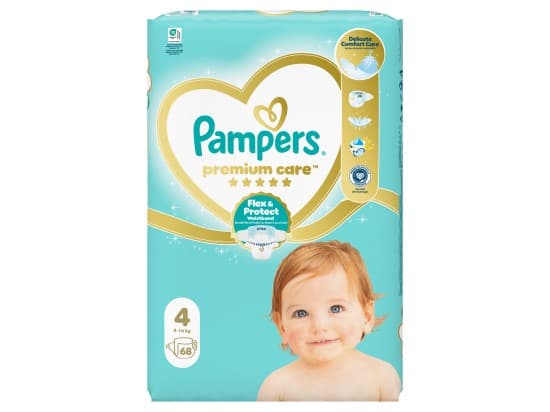 Pampers Premium Care, vel. 4, 68 ks