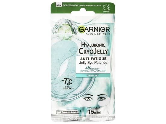 Garnier Skin Naturals Cryo Jelly oční textilní maska s chladivým efektem -7 °C, 5 g
