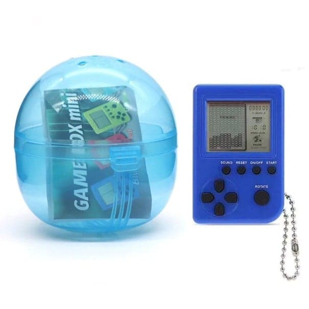 Mini hrací konzole na klíče J918 modrá