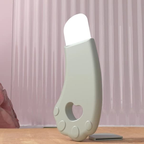 Nástroj na odstraňování černých teček Tvar kočičí tlapky Exfoliační pomůcka na pleť Ruční čistič pórů zelená