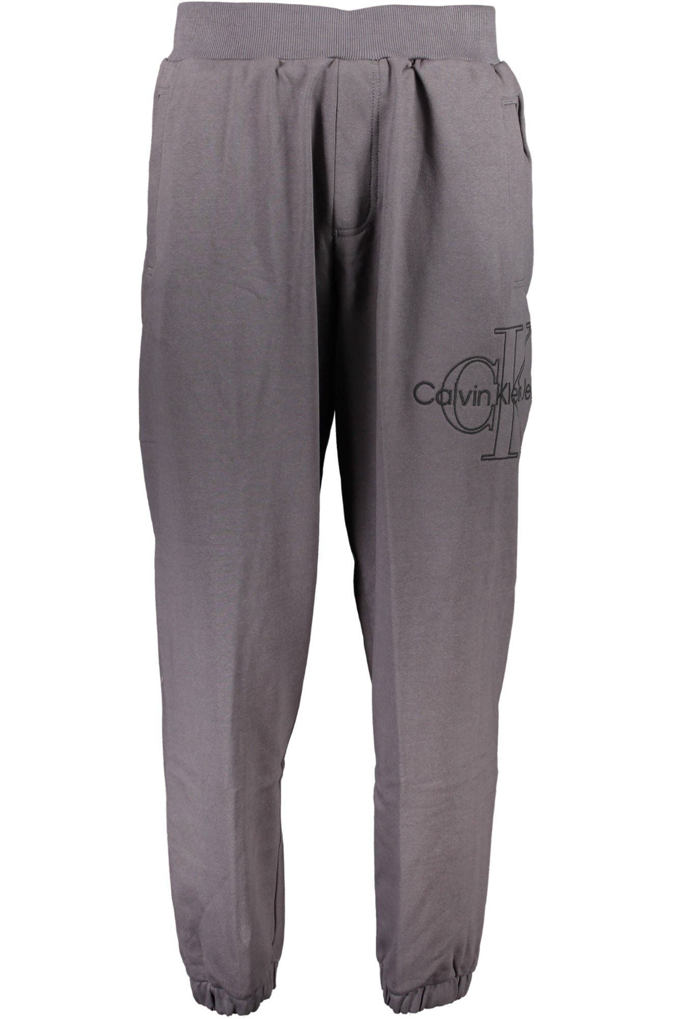 Calvin Klein šedé pánské kalhoty