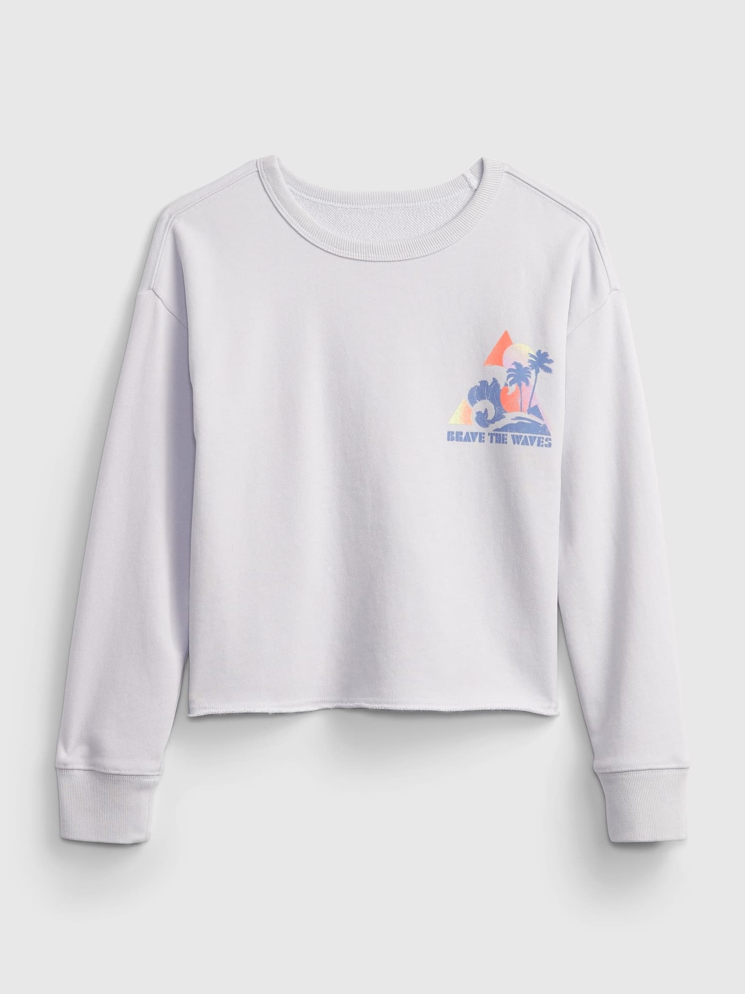 GAP Dětská mikina graphic boxy crew - Holky